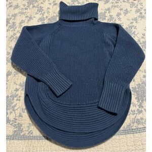 Wilfred Free Aritzia Asianna 100% merino wool blue XXS